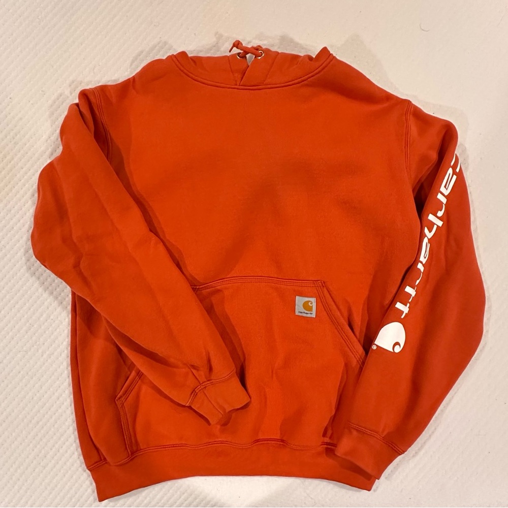 Carhartt Men's Orange Hoodie